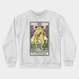 Temperance Toad Tarot Card Crewneck Sweatshirt